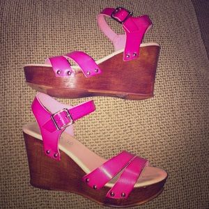 Hot Pink ALDO Wedges